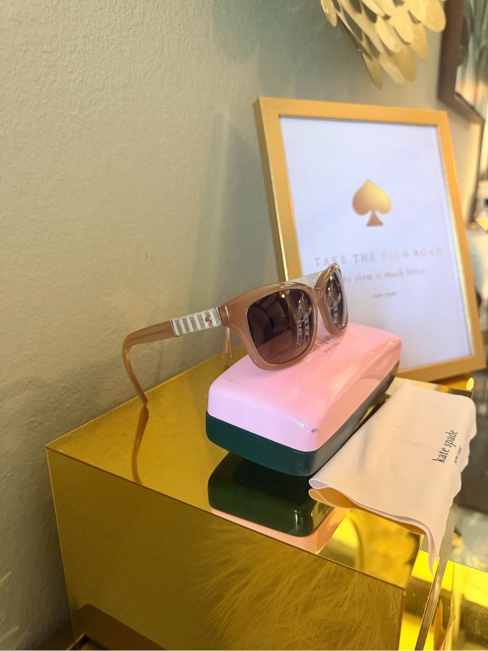 Kate Spade Johanna2/S Blush Pink Sunglasses 53-17 Small Face w/ Case Cloth - Picture 7 of 16
